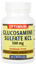 Optimum Glucosamine Sulfate KCL Capsules, 500 Mg, 60 Count