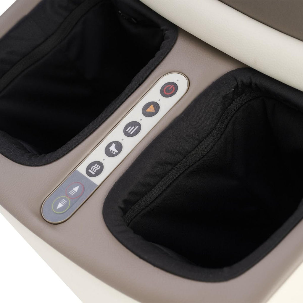 Human Touch Reveal Foot & Calf Massager Ottoman - Heated Air Compression, 3 Auto-Massage Programs & Adjustable Intensity for Str