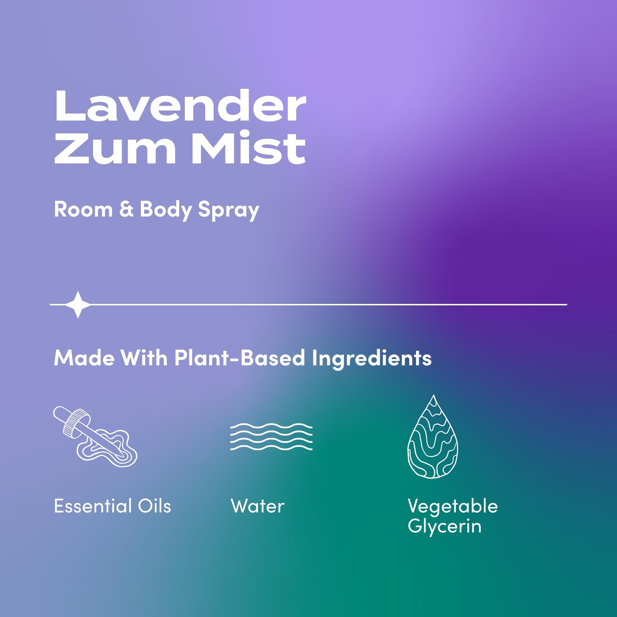 Zum Indigo Wild Mist Room & Body Spray - Aromatherapy Essential Oil Spray - Natural Body Mist & Room Spray - Lavender Scent - 4