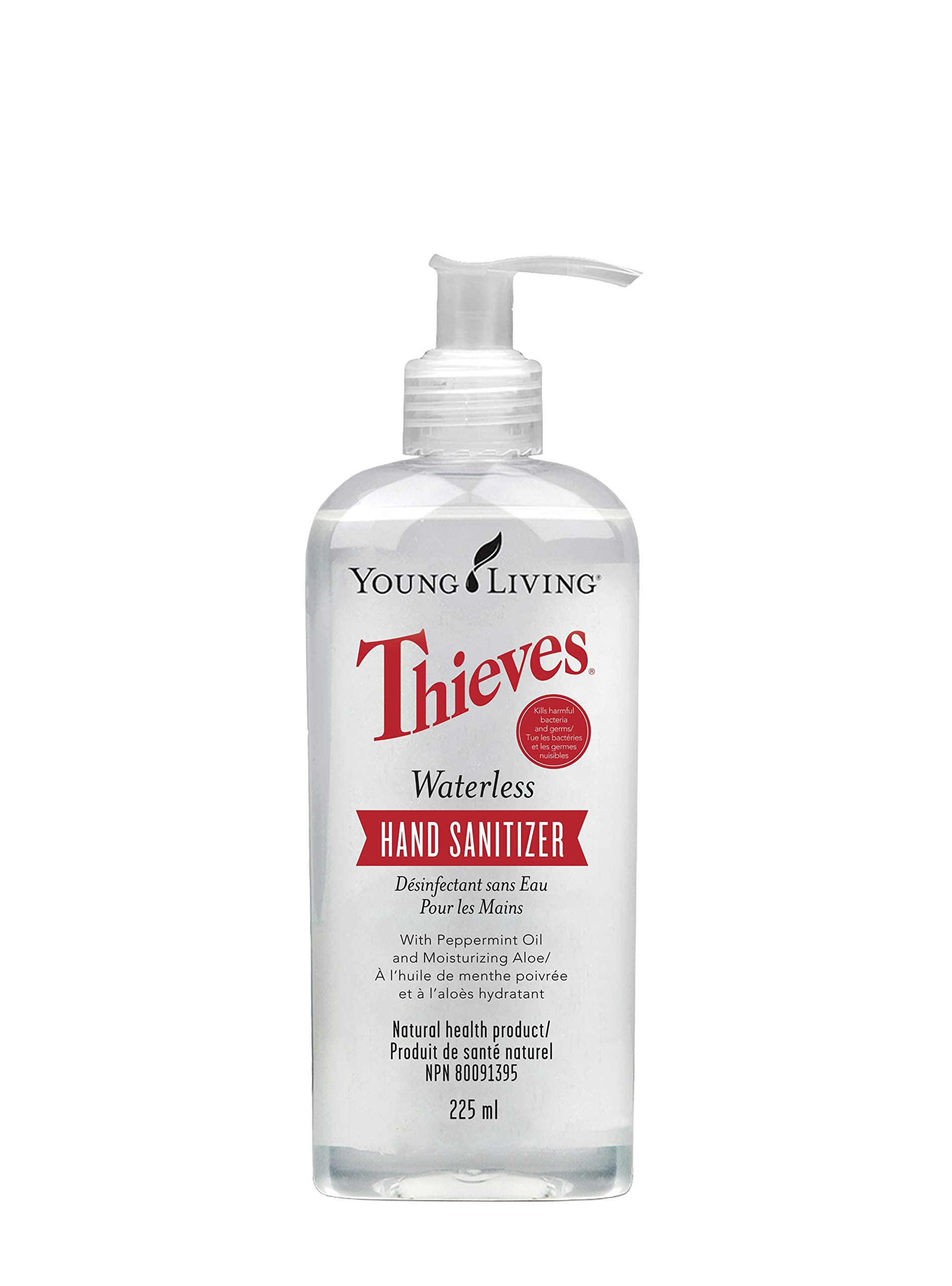 Young Living Thieves Hand Sanitizer - Essential Oil-Infused, Plant-Based, Quick-Drying, 7.6 fl oz