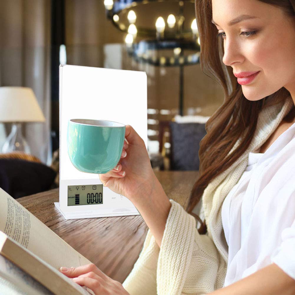 BAOMING Light Therapy Lamp 10000 Lux Brightness-UV Free,Blue Lighting Improve sleep quality,Whit Lighting Imitation of sunlight,