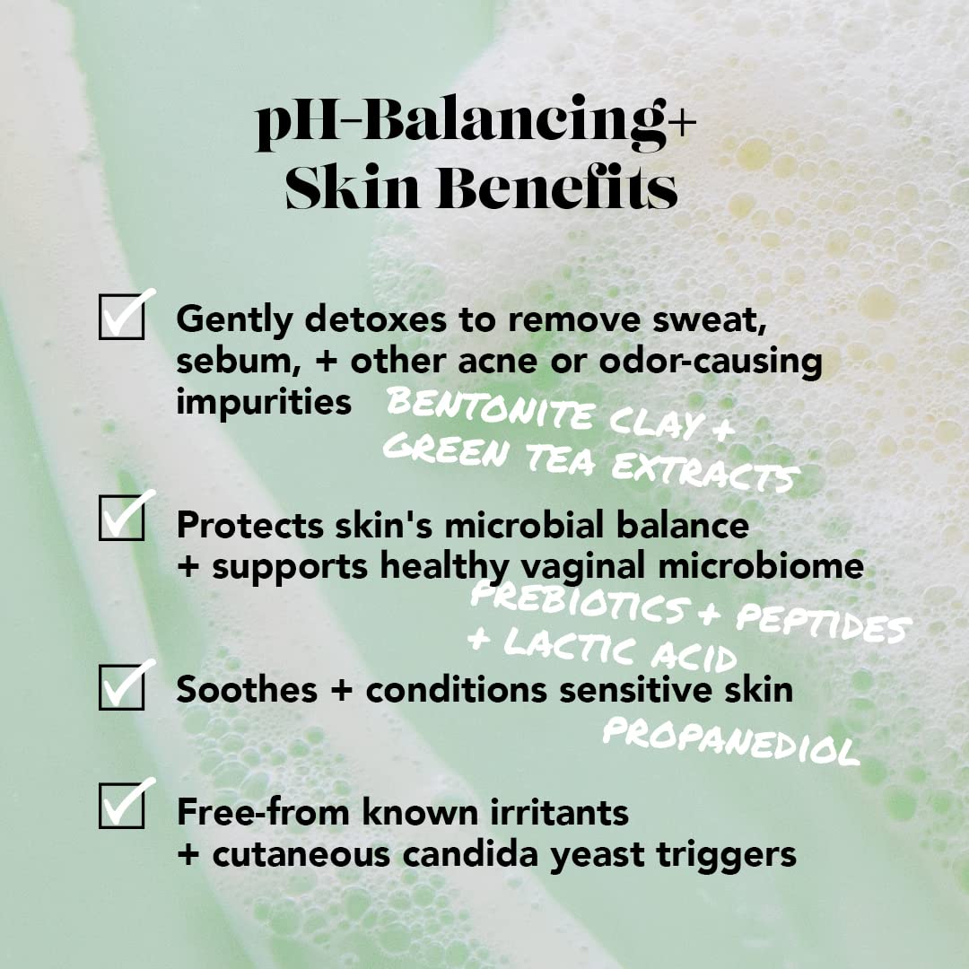 SweetSpot Labs Microbiome Balancing Feminine Wash, Clean, Gynecologist Tested & Approved, pH Balanced Body Wash, Unscented & Sul