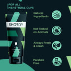 SHORDY Menstrual Cup Wash & Cleaner - pH-Balanced, Unscented Feminine Cleanser for Period Cups & Discs | Natural Silicone Soap,