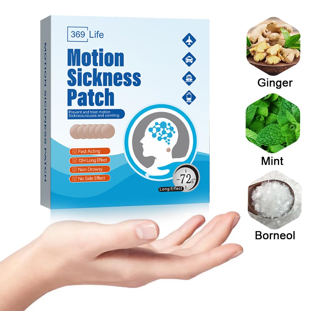 369 Life Motion Sickness Patches, Sea Sickness Patch for Cruise - Adults and Kids (30 Count - Pack of 1)