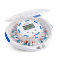 LiveFine Automatic Pill Dispenser with 28-Day Electronic Medication Organizer, 6 Dosage Rings, LCD Display with Sound & Light Al