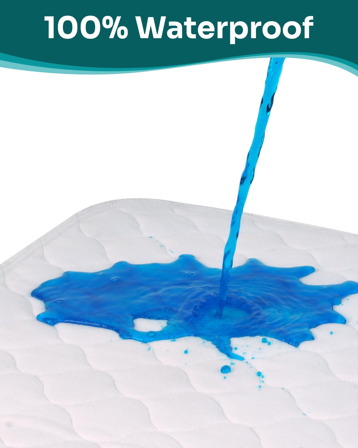 Bed Pads Washable Waterproof, 24x28 (Pack of 3), Incontinence Bed Pads Washable, Waterproof Mattress Protector for Adults Kids P