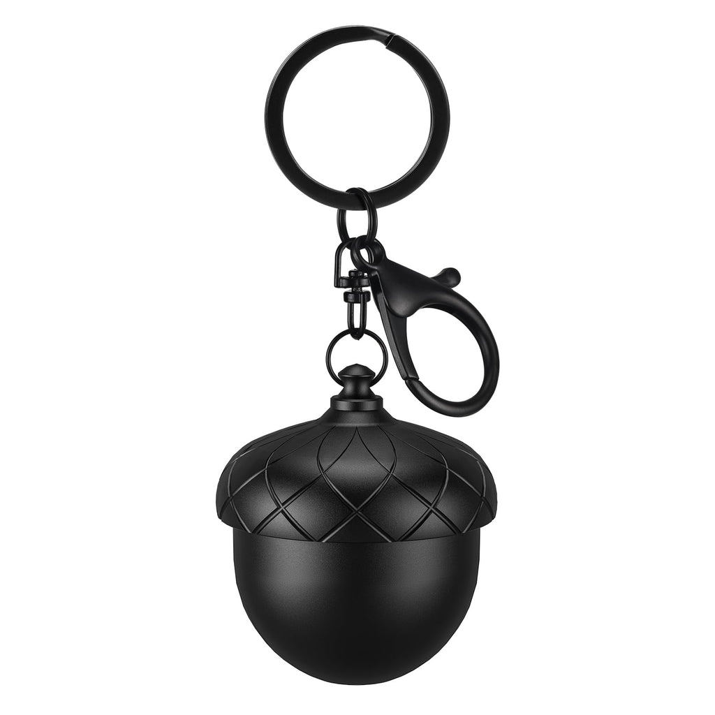 Aufew Small Pill Case, Keychain Pill Holder with Cute & Moisture-Proof Design, Durable Aluminum Single Pill Box for Daily, Trave