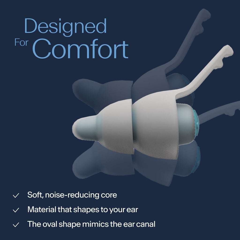 Alpine SleepDeep Mini - Soft Ear Plugs for Sleeping and Concentration - New 3D Oval Shape and Noise Reducing Gel for Better Atte