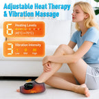 Ankle Massager,3-in-1 Wearable Hot & Vibration Massager for Feet, Ankles, and Arms | Reusable Heating Pad Brace for Home Recover