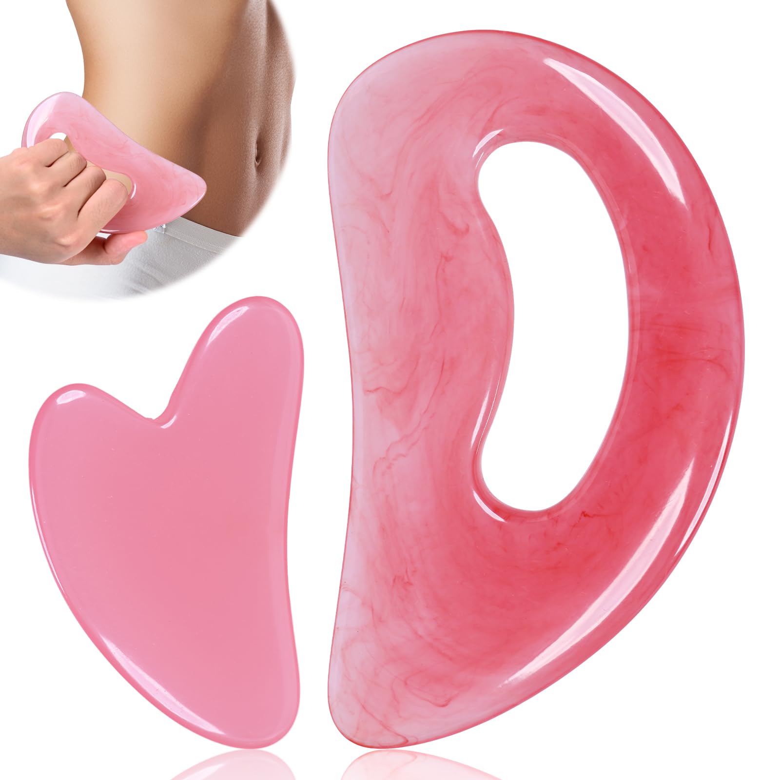 FDKJEJC Body Gua Sha Tool Cellulite Guasha Tool for Body Body Massage Tools (Natural Resin) Lymphatic Drainage Tool Guasha Tool 