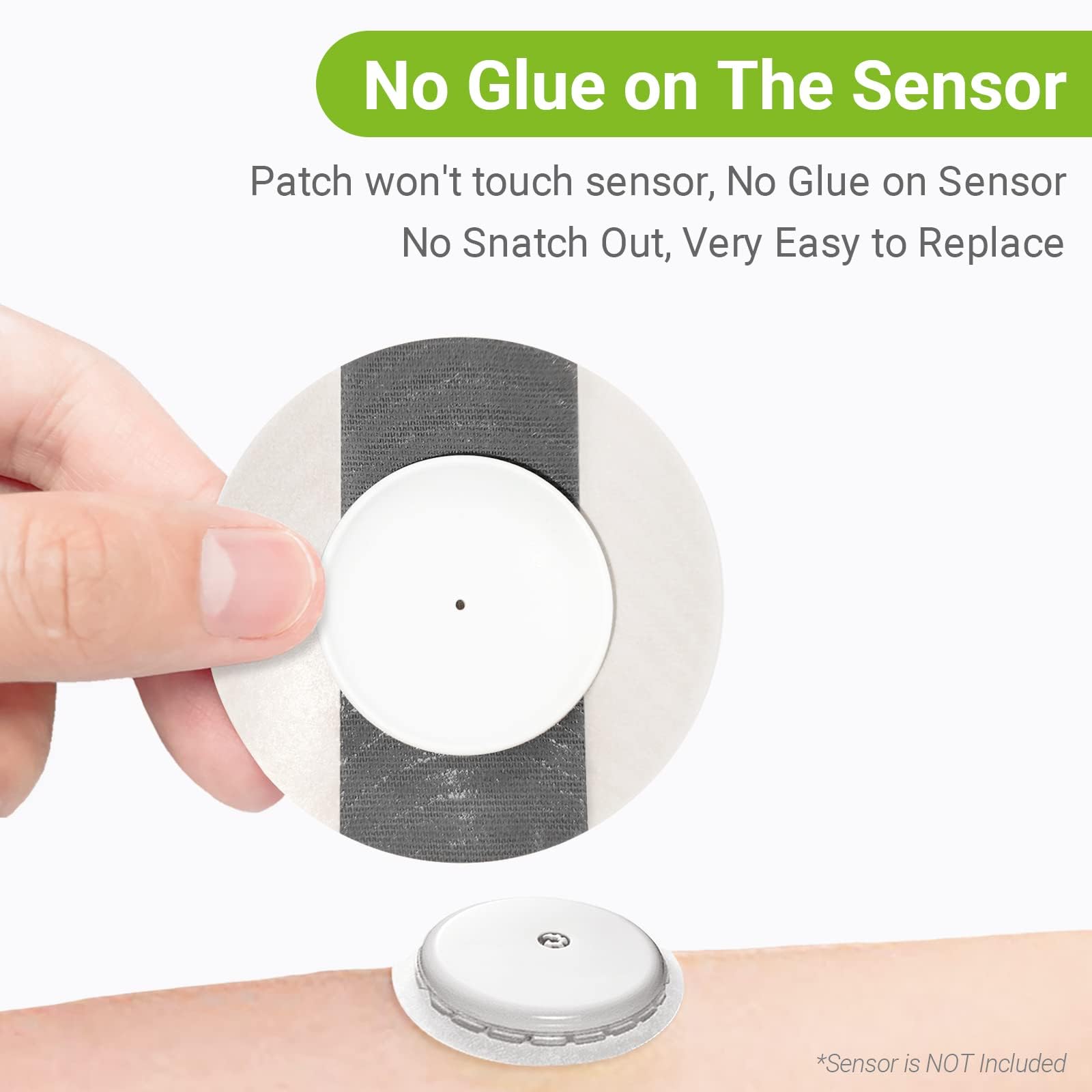 Kovoq Libre 2 Sensor Covers Waterproof- Adhesive Patches for Freestyle Libre Sensors (40PCS), 2 Hardshell Cover, Sweatproof, Bre