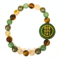 Jet Money Zibu Bracelet 8mm for Wealth Attraction, Prosperity & Manifestation  Natural Crystal Beaded Bracelet for Success & Po