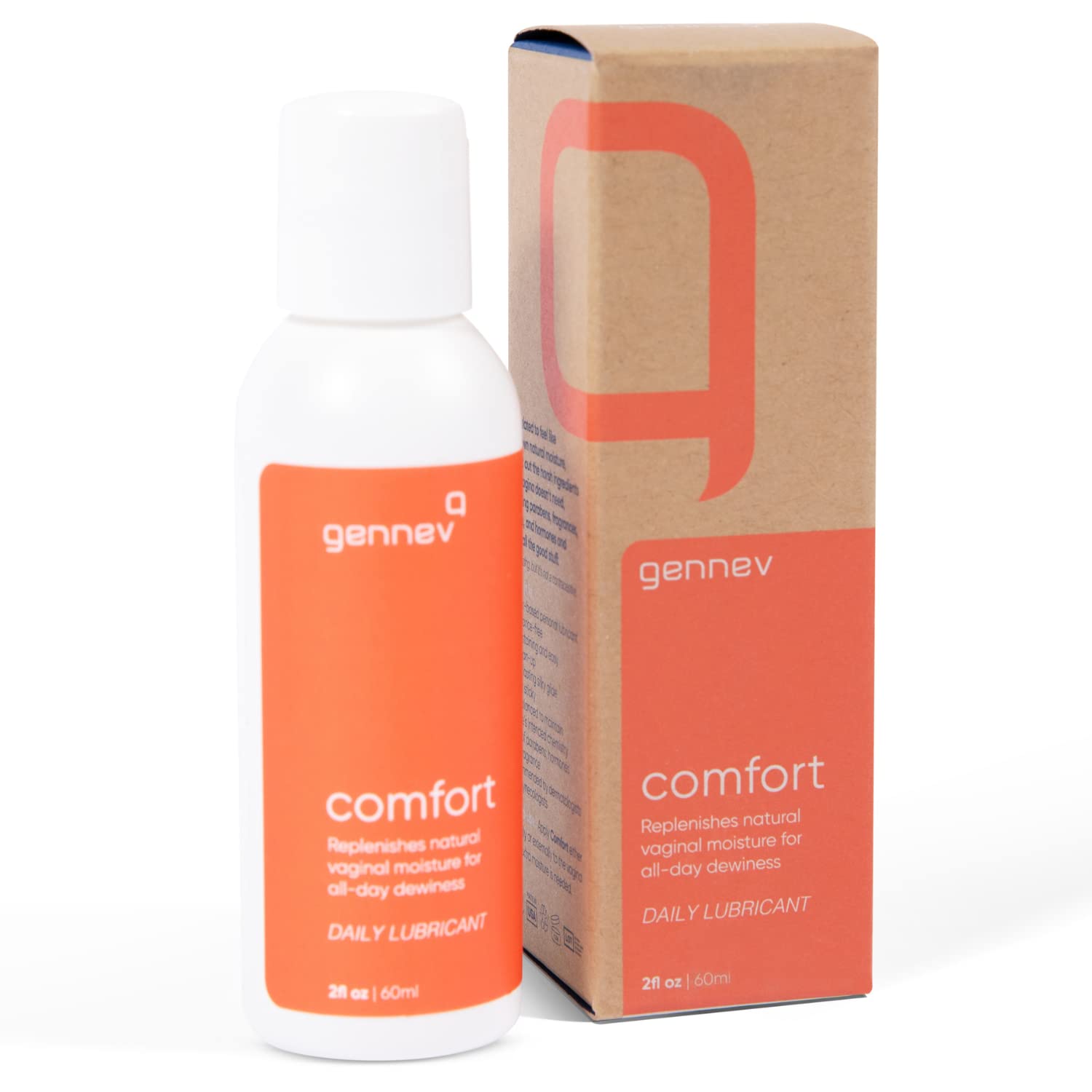 Gennev Comfort Water-Based Lubricant for Women - 2-in-1 Menopause Lubricant and Feminine Moisturizer - Personal Lube for Vaginal