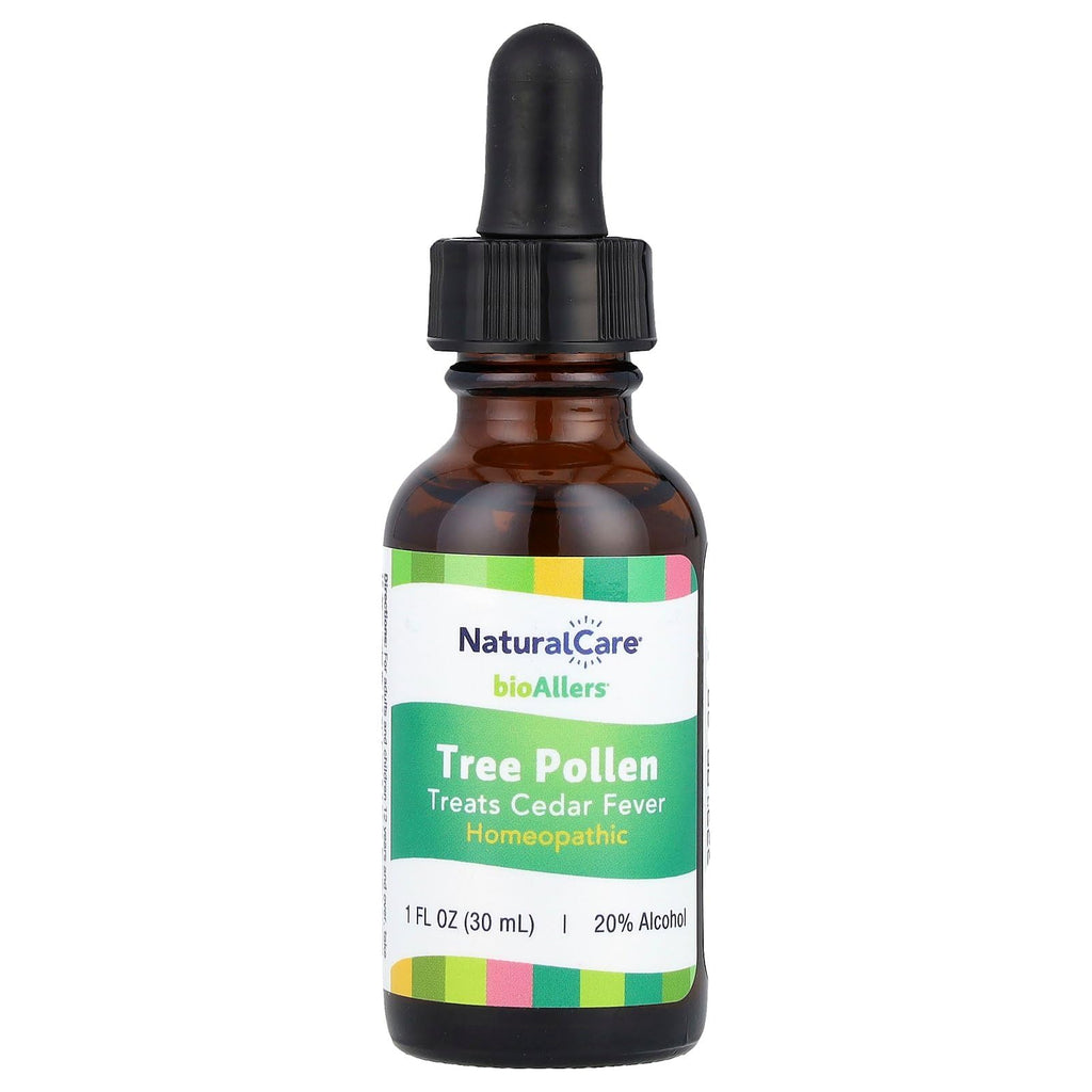 NaturalCare Tree Pollen Homeopathic Liquid Drops by bioAllers, 1 Fl Oz | Cedar Fever | May Help Relieve Sinus Pressure, Congesti