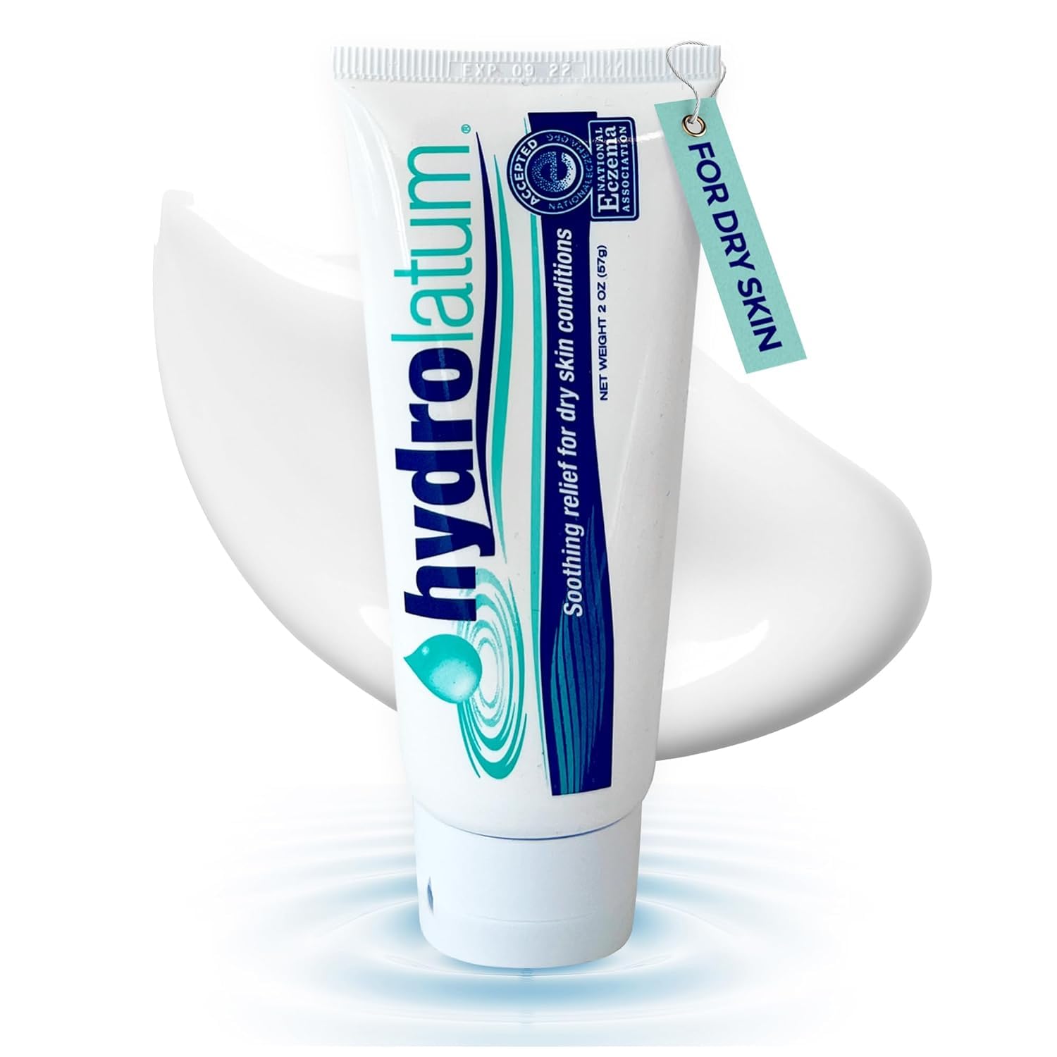 Hydrolatum Dry Skin Cream - Hydrating Moisturizer for Sensitive & Extra Dry, Nourishing Body Lotion for Men & Women - 2oz