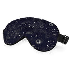 NOHSHE Galaxy Constellation Sleep Mask Eye Mask Space Black Blue Sky Star Galaxy Black Sleep Mask Light Blocking Adjustable Smoo