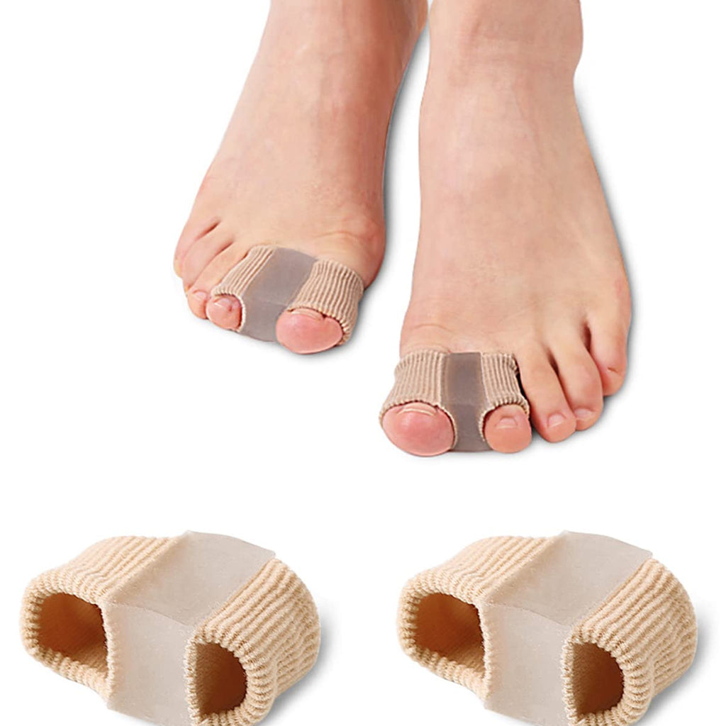 Golbylicc Bunion Toe Separators for Overlapping Toes Women Men, Gel Toe Spacers Bunion Corrector with 2 Loops for feet, Hammer T