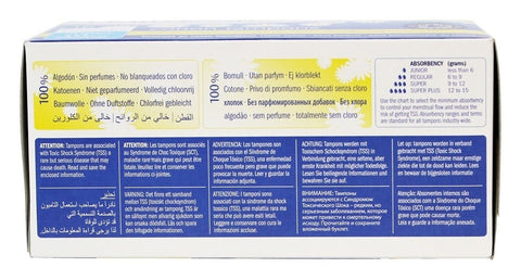 Natracare 9002 Organic All Cotton Tampons with Applicator 16 Count