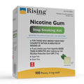 Rising Health - Nicotine Polacrilex Coated Gum 4mg (Nicotine), Coated Mint Flavor, Stop Smoking Aid; Quit Smoking with Nicotine 
