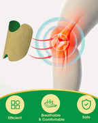 MQXUNMI 52 PCS Knee Patches, Warming Herbal Patches for Joint Patch, 12 Hours Deep Heating Extra Strength Wormwood Extract Stick