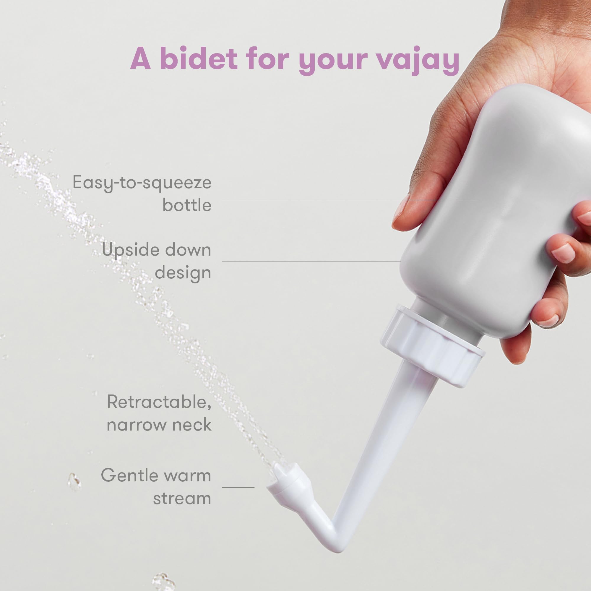 Frida Mom Upside Down Peri Bottle for Postpartum Care, Portable Bidet Perineal Cleansing and Recovery for New Mom, The Original