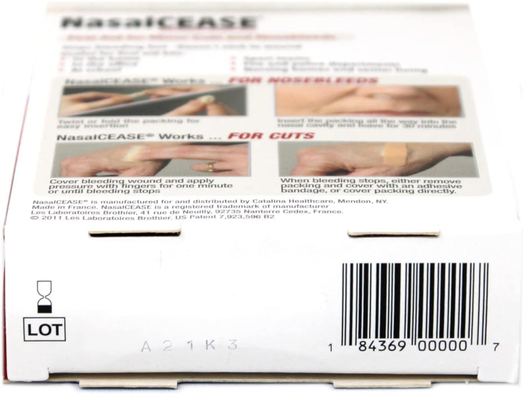 Nasalcease FirstAid Nosebleeds, 0.75 Ounces Box (Pack of 2)