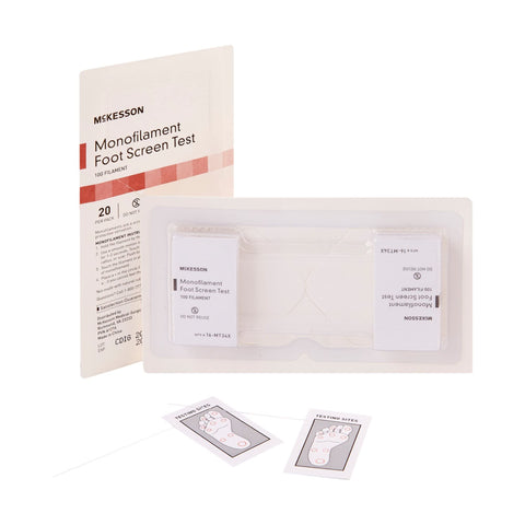 McKesson Monofilament Foot Screen Test, Neuropathy Screening Test Diabetic, 10 g, 20 Count