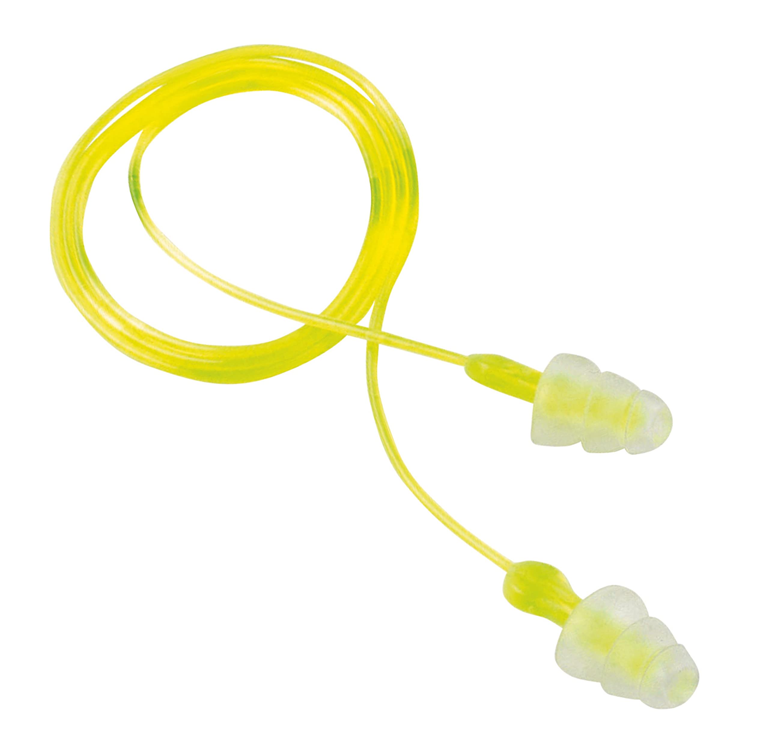 Peltor Sport Tri-Flange Corded Reusable Earplugs, 3 Pair, Noise Reduction Rating (NRR) 26 dB, Comfortable Fit, Ideal For Range,