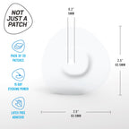Not Just A Patch Freestyle Libre 3 Plus Sensor Covers (20 Pack) - Breathable, Sweatproof & Secure Hold - Precision-Cut Hole for