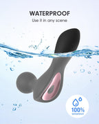 Pinkmini Electric Facial Massager for Face and Neck, Powerful - Waterproof - Handheld Mini Massage Tool (Black)