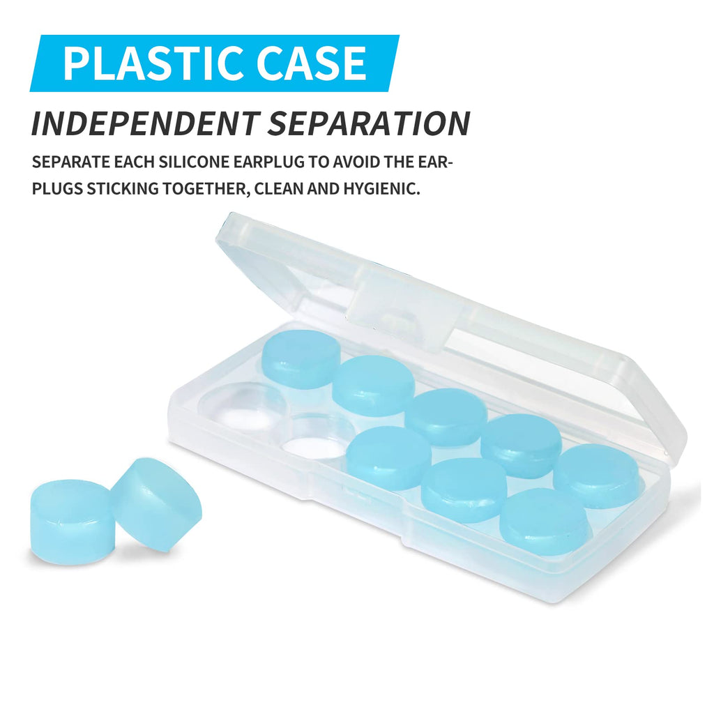 LYSIAN Ultra Soft Moldable Ear Plugs for Sleeping and Swimming Adults and Kids - Reusable Noise Cancelling Earplugs for Sound Bl
