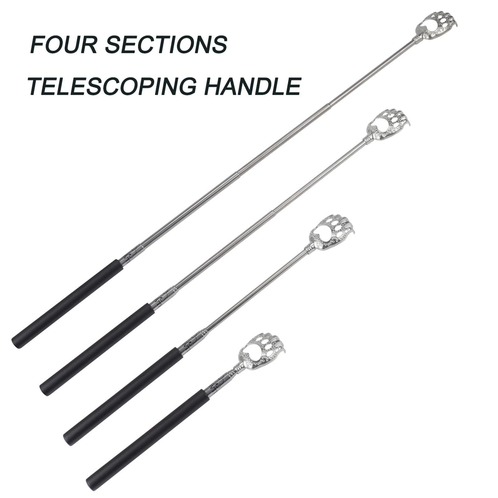 WOVTE Stocking Stuffers for Men Women Adults, Back Scratcher with Christmas Packaging Box & 4PCS Detachable Scratching Heads, Ch