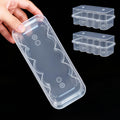 KBVASOTZ Twin-Pack 10mL Vial Organizer for Refrigerator - 2x10 Slots Stackable Plastic Medical Case, Fridge & Freezer Safe Holde