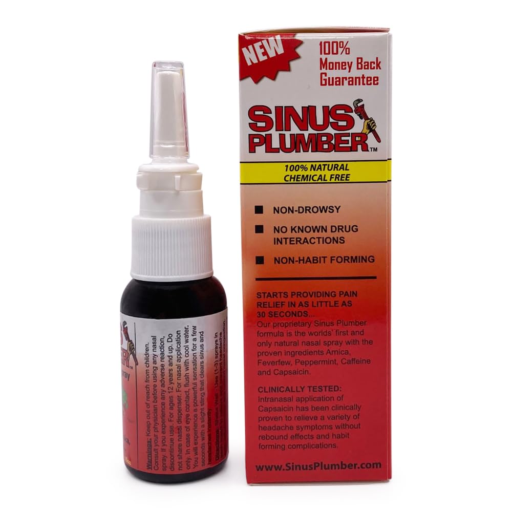 Sinus Plumber Headache Nasal Spray - Headache Formula
