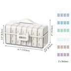 Lunhoo Portable Weekly Pill Box 3 Times a Day, Pill Organizer with 7 Detachable Boxes and Stickers, Airtight Organizer Case for
