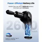 BOB AND BRAD D2 Mini Massage Gun with 6 Adjustable Angle, Small Deep Tissue Massage Gun, Travel Portable Percussion Muscle Massa