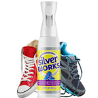 SilverWorks! Shoe Deodorizer Spray For Smelly Shoes - Shoe Odor Elimination Spray - Shoe Odor Spray - Boot, Sneaker, Shoe Smell 
