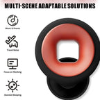 Earplugs, Moto Ear Plugs - 27 db Motorcycle Reduce Wind Noise, Anti-Snoring Sleep Earplugs, Motorcycle Ear Plugs, Super Soft Reu