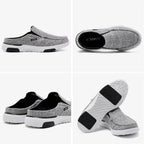 XPACS Mens Ultra Comfort Supportive Slip-Ons Loafers with Arch Support, Elegant Orthopedic Canvas Shoes for Plantar Fasciitis,An