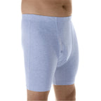 Wearever 3-Pack Mens Gray Regular Absorbency Washable Reusable Incontinence Boxer Briefs 3XL (Waist 46-48)