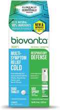 Biovanta Cold and Flu Relief Kit Plus Immune Support, Soothing Throat Spray, 10mL, 6 Plant-Based Aspirin Tablets, Multi-Symptom 