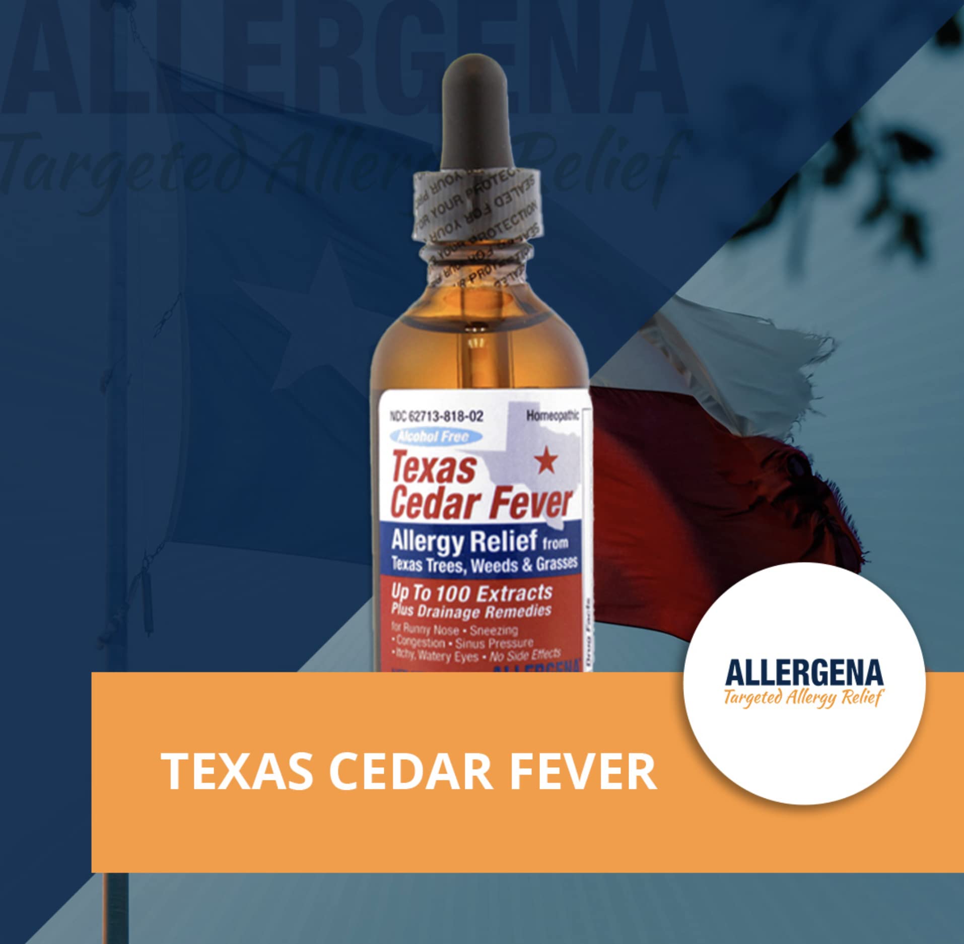 PROGENA Allergena Texas Cedar Fever (4 Fl Ounce, Adult)