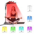 Devowellte Red Light Therapy for Body, 7 Colors LED Red Light Therapy Lamp with Stand for Face, Knee, Back