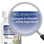 HealthA2Z Allergy Relief | Loratadine 10mg | Antihistamine | Non-Drowsy | Relief from Itchy Throat, Sneezing, Runny Noses | 24-H