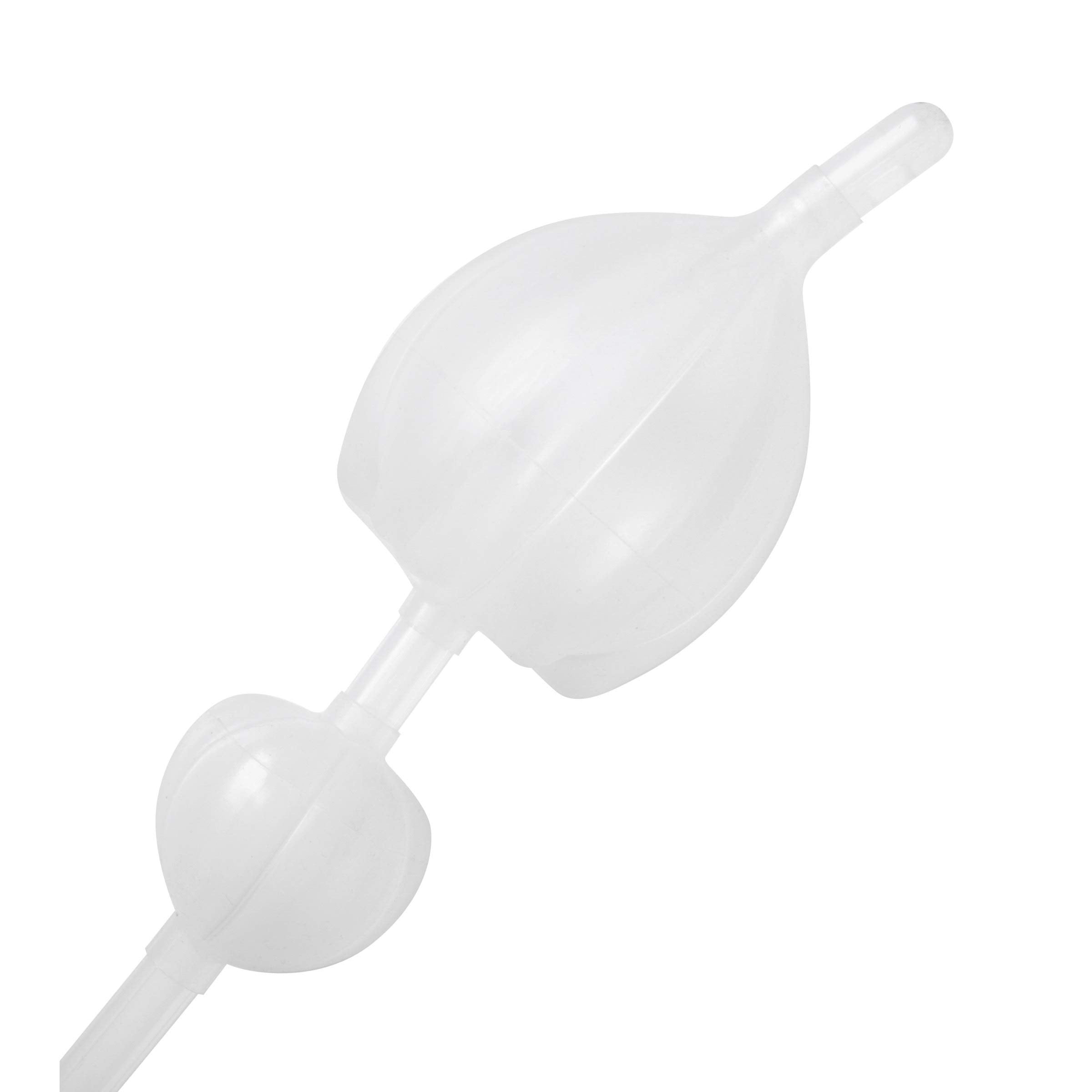 Cleanstream Inflatable Double Bulb Enema System, Premium Silicone, Water Bottle Cleansing Kit, in-Line Accelerator Bulb, Clear,