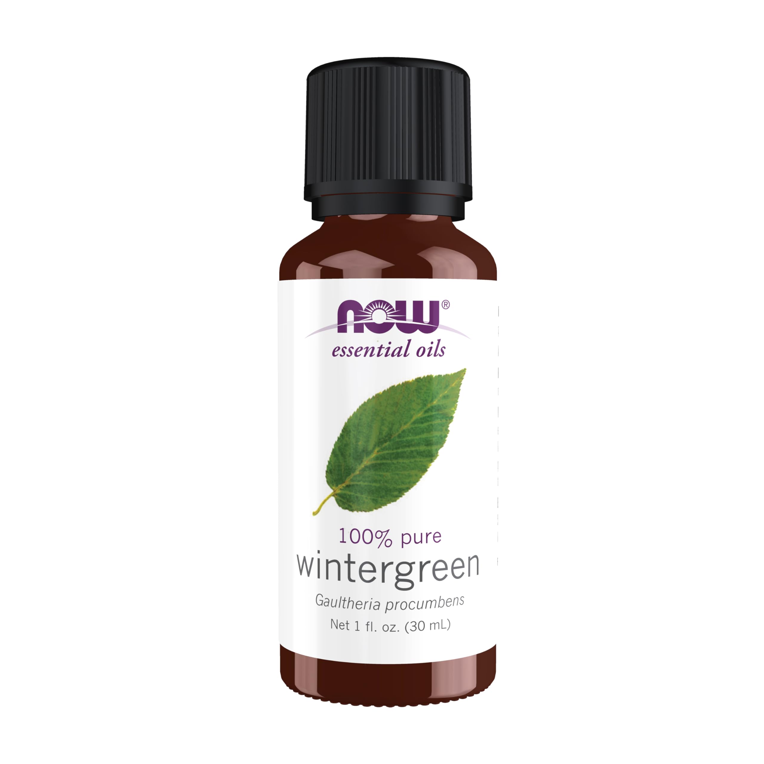 NOW Foods Essential Oils, Wintergreen Oil, Stimulating Aromatherapy Scent, Steam Distilled, 100% Pure, Vegan, Child Resistant Ca