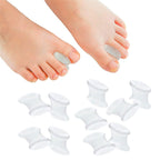 Povihome 10 Pack Gel Bunion Corrector and Toe Spacers Separators and Straightener Orthotics (4/10''Thick) for Sports Activities,