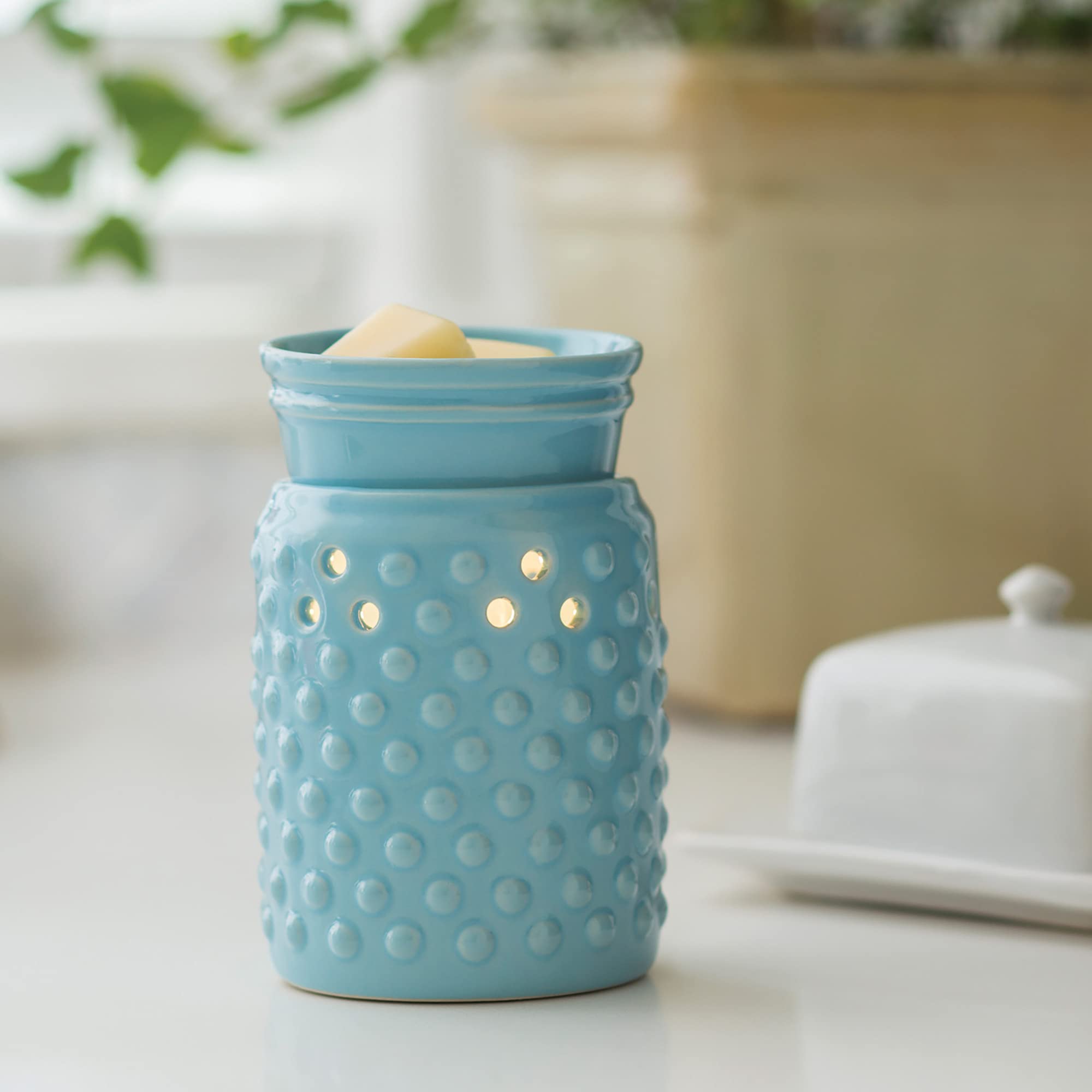 Candle Warmers ETC. Midsized Illumination Fragrance Warmer- Light-Up Warmer for Warming Scented Candle Wax Melts and Tarts or Fr