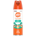 OFF! FamilyCare Insect & Mosquito Repellent Aerosol, Smooth and Dry Formula Bug Spray, Provides up to 6 Hours of Protection, 4 o