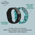 PARAKITO Mosquito Repellent Bonus Pack - 2 Wristbands | 2 Refills (Turquoise + Key West)
